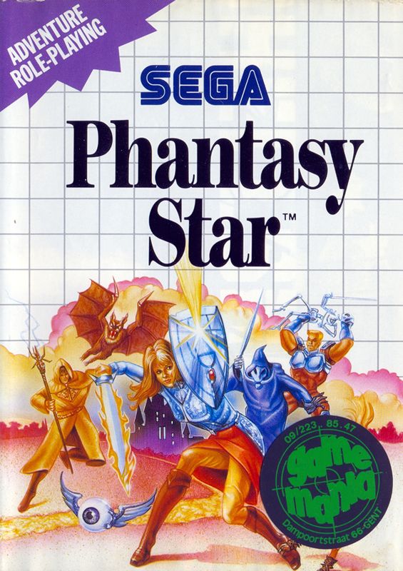 Phantasy Star box art for Sega Master System